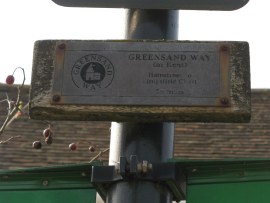 Greensand Way plaque